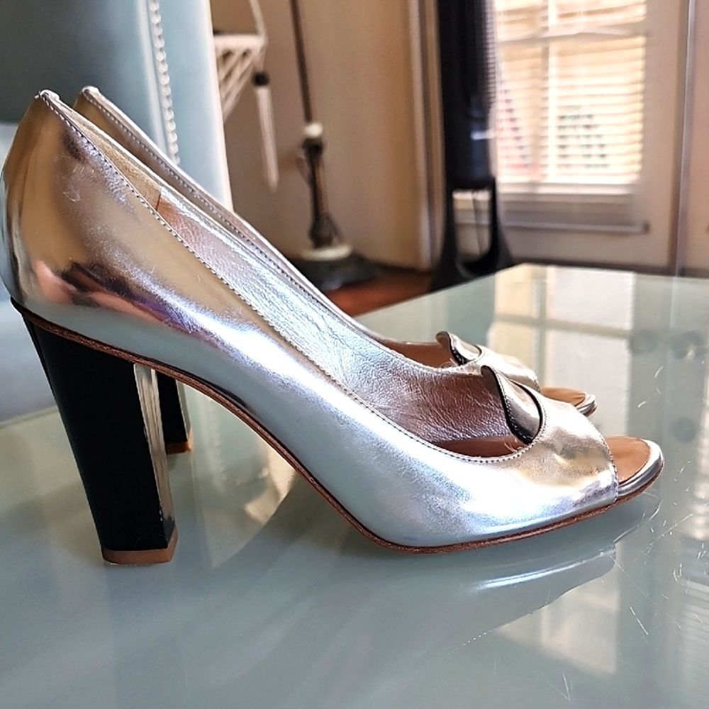GiuseppeZanotti Y2K Glam Retro Futurism Italian Luxury Block Heels U.S. Size 6.5